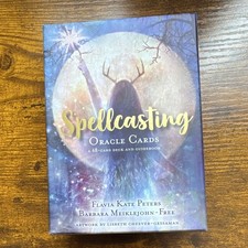 Spellcasting Oracle Cards 48-Card Deck & Guidebook Peters & Meiklejohn-Free