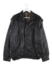 Vintage 90s Leder Jacke Schwarz XL Herren