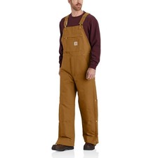 Carhartt Men's Loose Fit Firm Duck Insulated Bib Overall NEW Freeship  