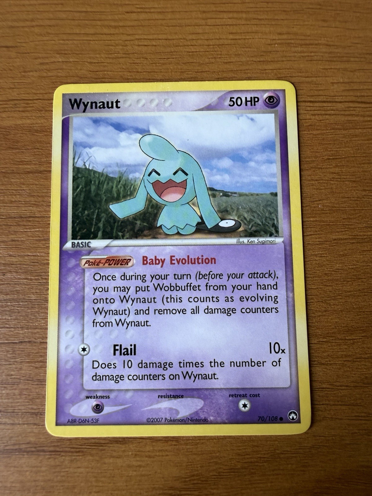 Pokemon EX Power Keepers Wynaut Common Card 70/108