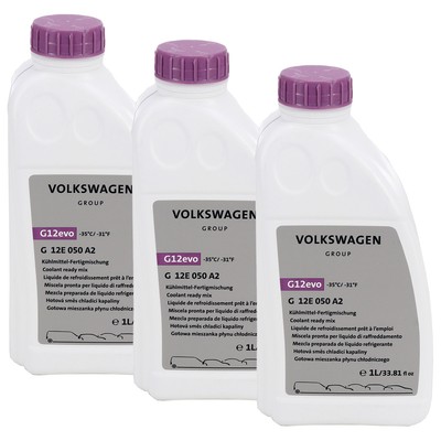 3L 3 Liter ORIGINAL VAG Kühlerfrostschutz FERTIGMIX Ready Mix evo G12E050A2