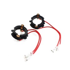 2Pcs Automotive H7 LED Headlight Bulbs Holde Lamp Base Deck Fit for Golf 5 MK5