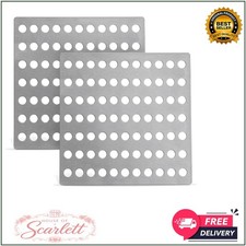 Steel Drain Cover 15cm Square Pack of 2 Stainless Steel Rustproof Drain Guards