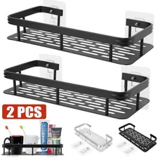 Bathroom Shelf Makeup Storage Organizer Aluminum Alloy Shampoo Rack Shower Shelf
