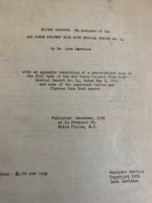 UFOS - FLYING SAUCERS: PROJECT BLUE BOOK ORIGINAL ISSUE DECEMBER 1956