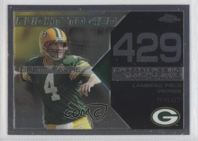 2008 Topps Chrome Collection Flight to 420 Brett Favre #BFC-429 HOF 0tl3