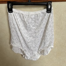 Vintage BALI Xl -8 2633 Eyelet Print SKIMP SKAMP Brief Granny Panty NWOT
