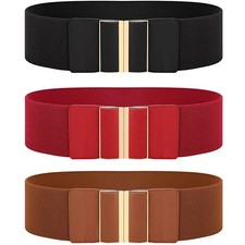 Women's Waist Belt Wide Elastic Stretch Cinch Dress Plus Size Waistband