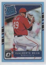 2017 Donruss Optic Rated Rookies Carolina Blue Prizm 34/50 Adalberto Mejia fm0