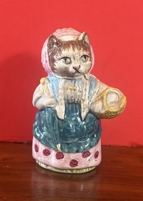 Beatrix Potter  Cousin Ribby  Kitty Cat Figurine Beswick England 1970-Vintage