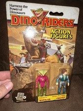 Vintage 1987 Dino Riders Rattlar & Proto Figures Unopened Unpunched New