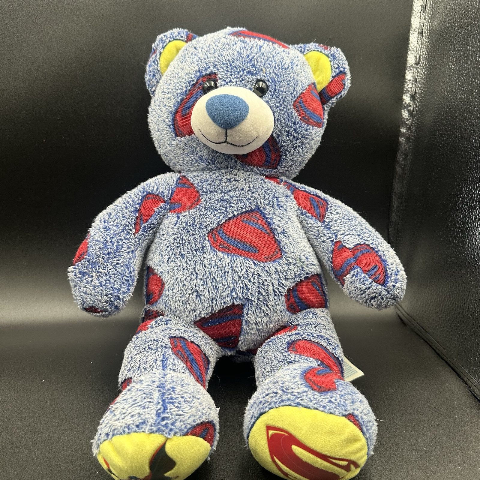Build a Bear Workshop SuperMan DC Comics BABW Stuffed Animal Plush Bear 18”