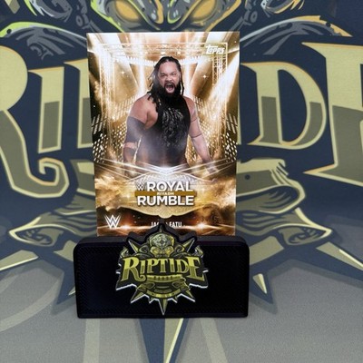 Jacob Fatu WWE Topps Royal Rumble Riyadh Fanatics Exclusive Card Gold /50 #12