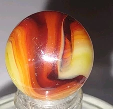 Bn2411 - Vintage Vitro  Marble  - 🇺🇲U.S.A.🇺🇲  .63" - Reno ,Ohio 