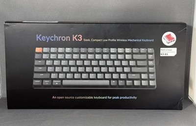 Keychron K3 Low Profile Wireless Mechanical Keyboard Red Linear Illuminated