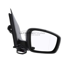 Wing Door Mirror Seat Mii 2012-2019 Cable Adjust Primed Cover Drivers Side Right
