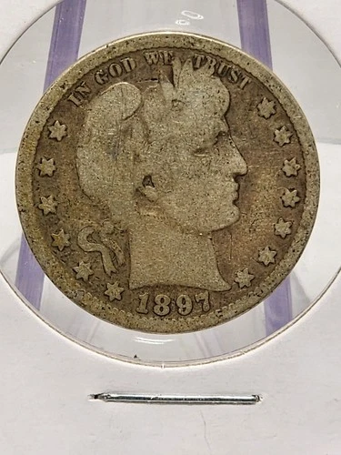 1897-P Barber Quarter Raw good