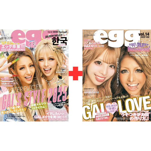 egg Vol.13 + 14 2025 Gyaru Gal Kawaii Japanese Fashion Makeup