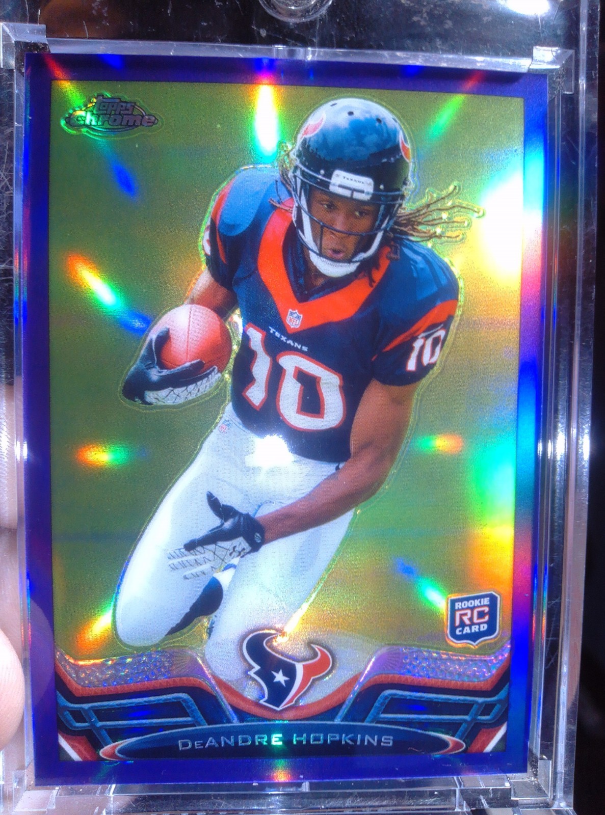 2013 Topps Chrome - DeAndre Hopkins #154 Purple Refractor /499 (RC) RARE