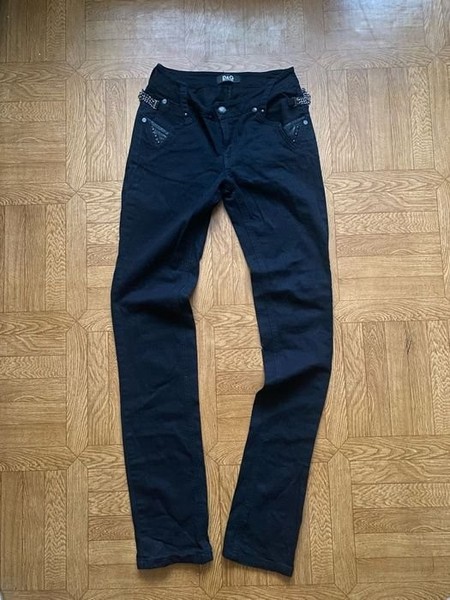 Men Dolce & Gabbana Jeans Black Cotton 30