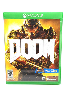 XBOX ONE DOOM Walmart Exclusive with UAC Controller Skin Bethesda 2016