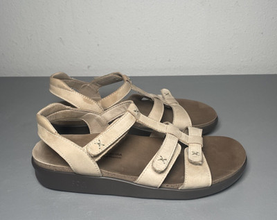 SAS Sorrento T-Strap Sandal beige 8 comfort tripad walking going out