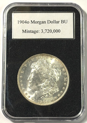 1904o Morgan Silver Dollar, Brilliant Uncirculated, Mint State! Free Shipping!
