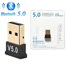 USB Bluetooth 5.0 Wireless Stereo Audio Music Adapter Dongle Receiver For TV PC