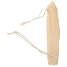  Egyptian Shower Loofah Sponge: Back Scrubber With Long Stretch Handle - Natural