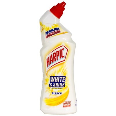 (12,80 EUR/l) HARPIC White & Shine Bleach Citrus WC-Reiniger 750ml