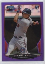 2013 Bowman Chrome Purple Refractor 64/199 Oswaldo Arcia #39 im4