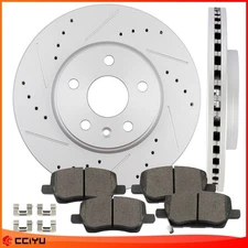 Front Brake Rotors And Ceramic Pads for Chevrolet Sonic 2018 2019-2020