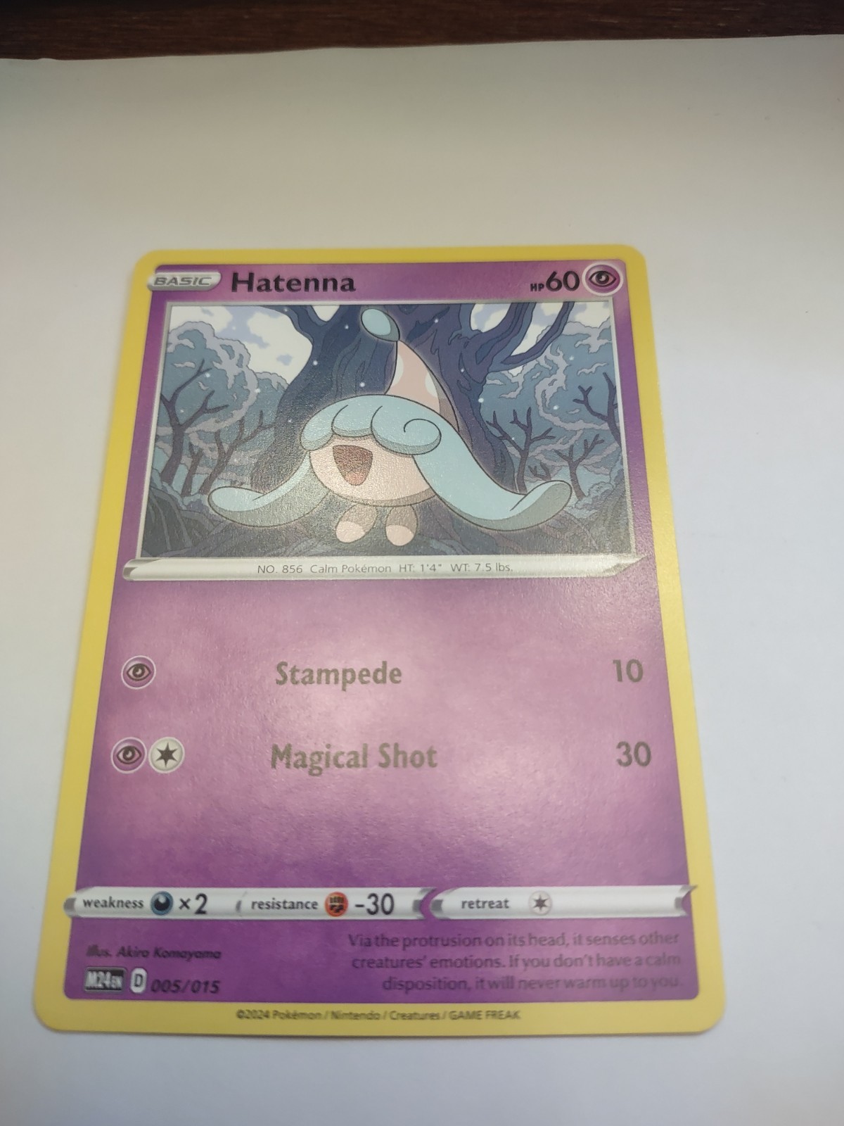 Hatenna 005/015 McDonald's 2024 Regular Pokemon Card