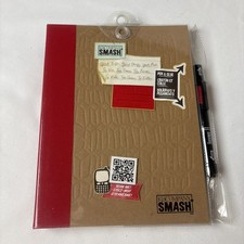 K Co K Company Doodle Style Smash Book 8x10 Pen Journal Scrapbook Red NEW