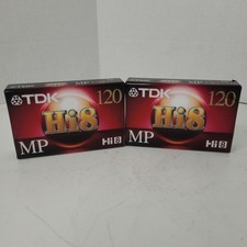TDK HI8 MP120 Lot of 2 New Sealed P6-120H8MP