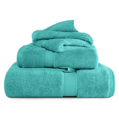 Egyptian Cotton Pile 800 GSM Plush Heavyweight Luxury Soft 3 Piece Towel Set