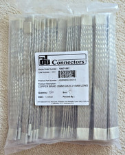 AB Connectors Flat Flexible Tinned Copper Braid 35mm Dia x 210mm Long Pack of 50