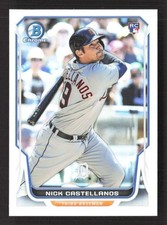 2014 Bowman Chrome Nick Castellanos #2 Refractor Rookie /500 Tigers TV4891