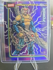 2026 Topps Chrome Marvel #37 Forge Storm's Purple Lightning Refractor /75