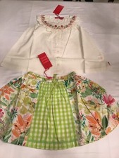 NWT OILILY SLEEVELESS BLOUSE AND ANIMAL SKIRT SZ 116/6
