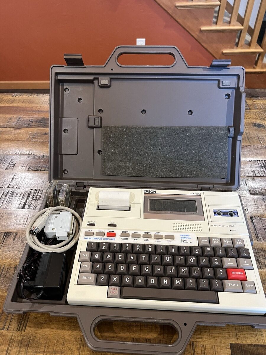EPSON HX-20 PORTABLE COMPUTER W CASE -World's First Laptop EPSON HX-20 PORTABLE COMPUTER W CASE -World's First Laptop
