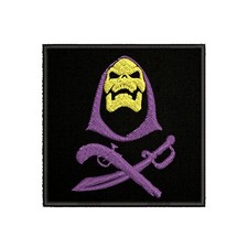Skull Pirate Patch Embroidered Iron-on Applique Halloween Costume Biker MC Cool
