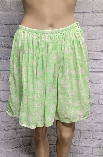 FALDA PLISADA ANTIGUA AZUL MARINO 0 VERDE NEÓN BEIGE FLORAL LÍNEA A CREMALLERA LATERAL - Imagen 1 de 23