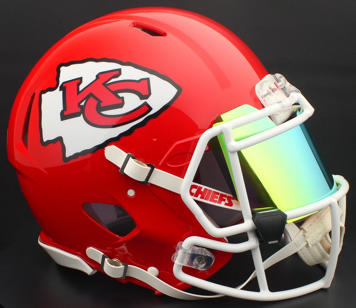 KANSAS CITY CHIEFS NFL Football Helmet with REVO YELLOW GOLD Visor