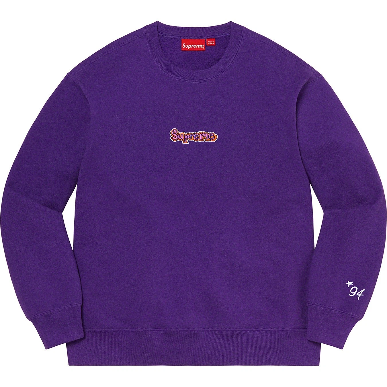 Supreme   Sweat col rond logo SS21 Gonz   Moyen   Violet   NEUF ! ?✨️