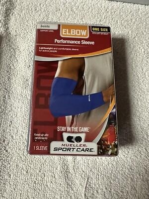 Mueller: Sport Care Elbow performance sleeve Blue One Size