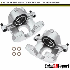 2x Disc Brake Caliper w/ Piston for Ford Mustang Thunderbird Front Left & Right