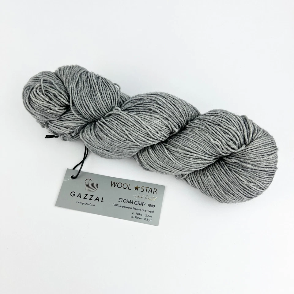 Gazzal – Wool Star, Superwash Merino Fine Wolle, 350m/100g, [110EUR/1kg] - Bild 2 von 4