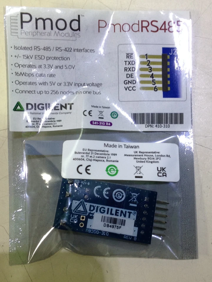 DIGILENT Pmod RS485: PMOD RS 485 HIGH-SPEED ISOLATED COMMUNICATION - NEW - Image 3 of 4