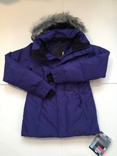 New Womens Oakley Jacket/parka Waterproof Removable Faux Fur Hood Violet Sz S